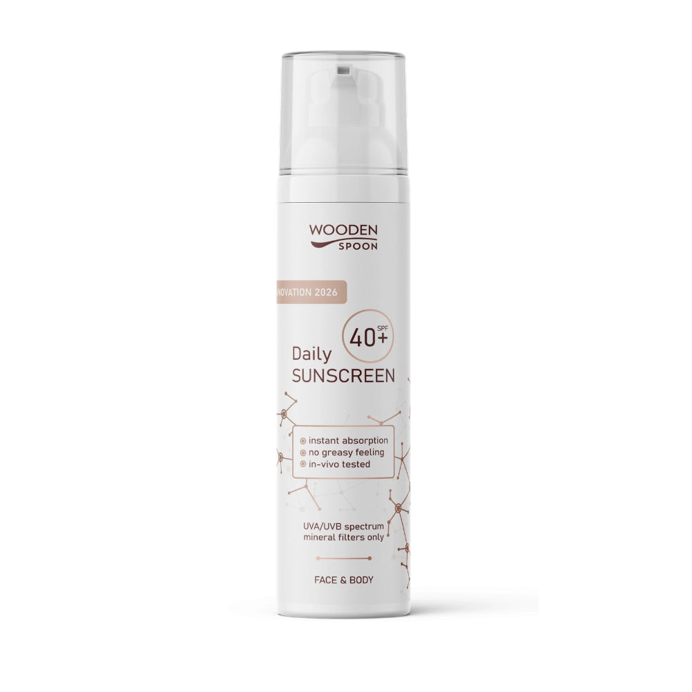 Минерална Слънцезащитна Емулсия за лице и тяло SPF 40, 100ml, Wooden Spoon