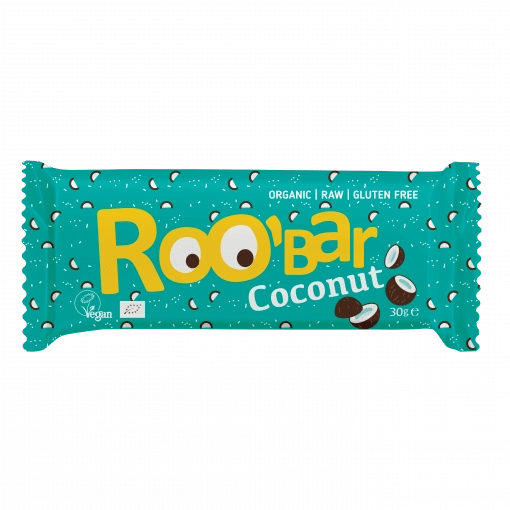 Био Суров Бар Чиа и Кокос, 30g, Roobar