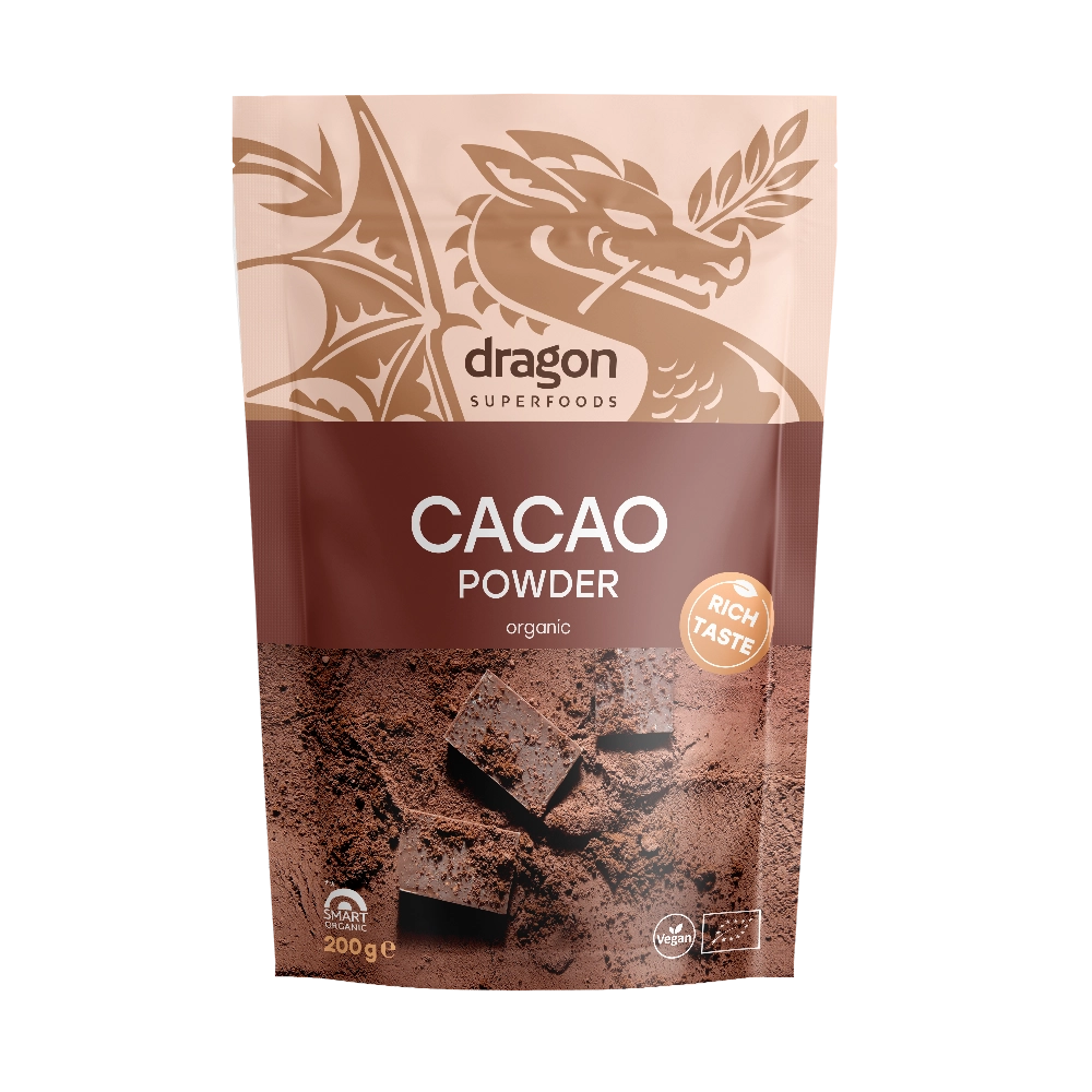 Био Какао на Прах, 200g, Dragon Superfoods