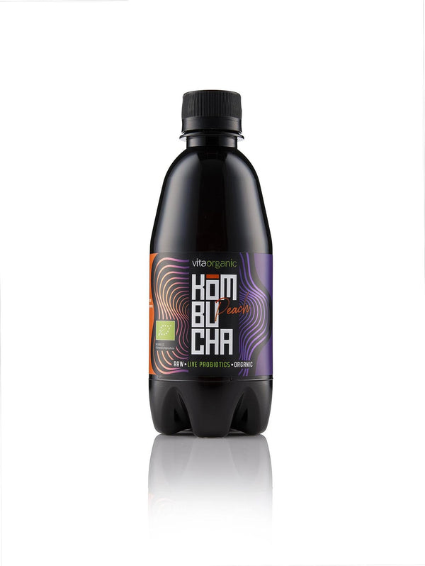 Комбуча Праскова, 330ml, Vita Organic