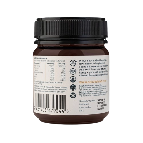 Мед от Манука  MGO 100+ NUI, 250g