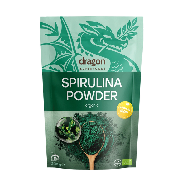 Био Спирулина на Прах, 200g, Dragon Superfoods