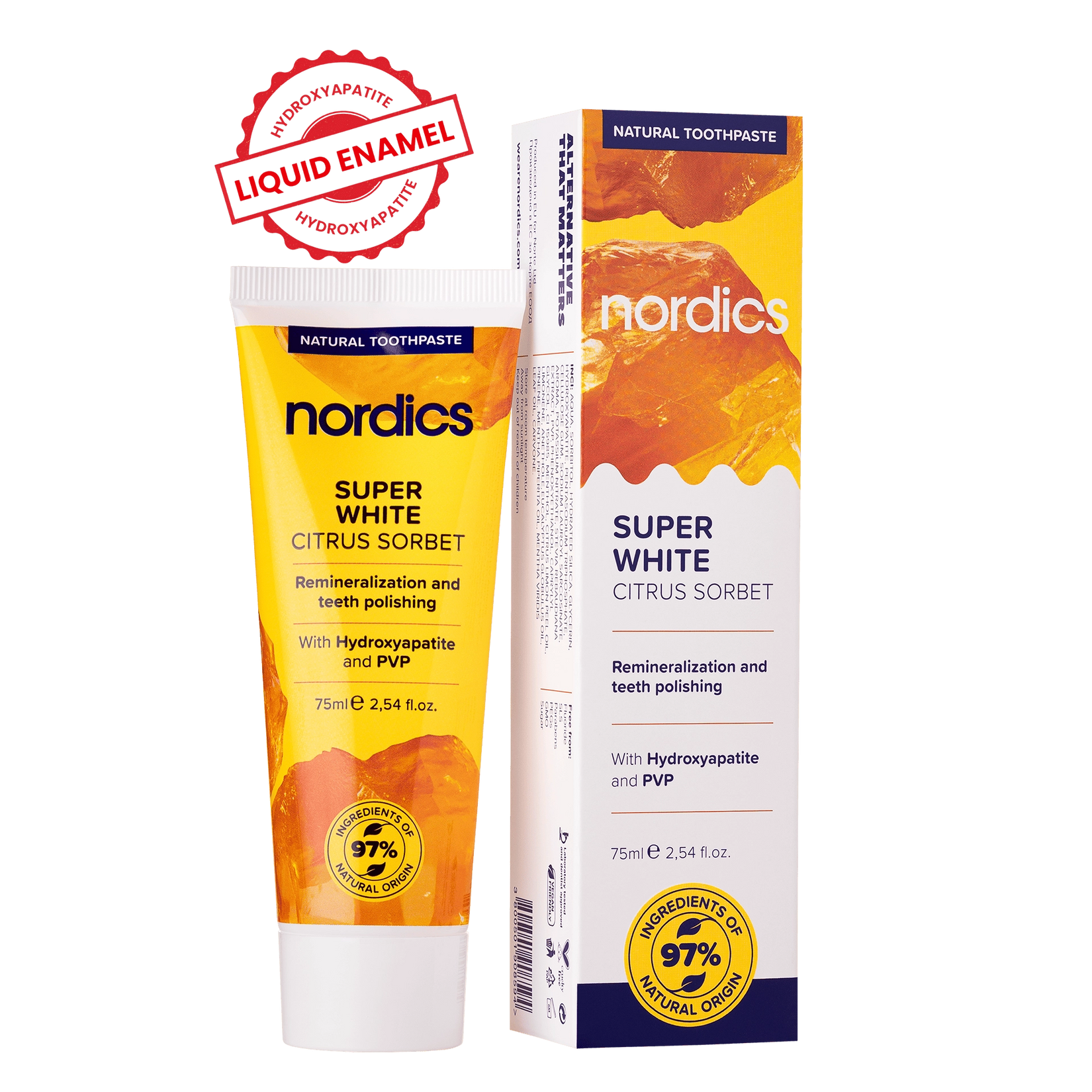 Био паста за зъби Super White, 75ml, Nordics