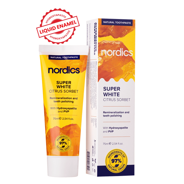 Био паста за зъби Super White, 75ml, Nordics