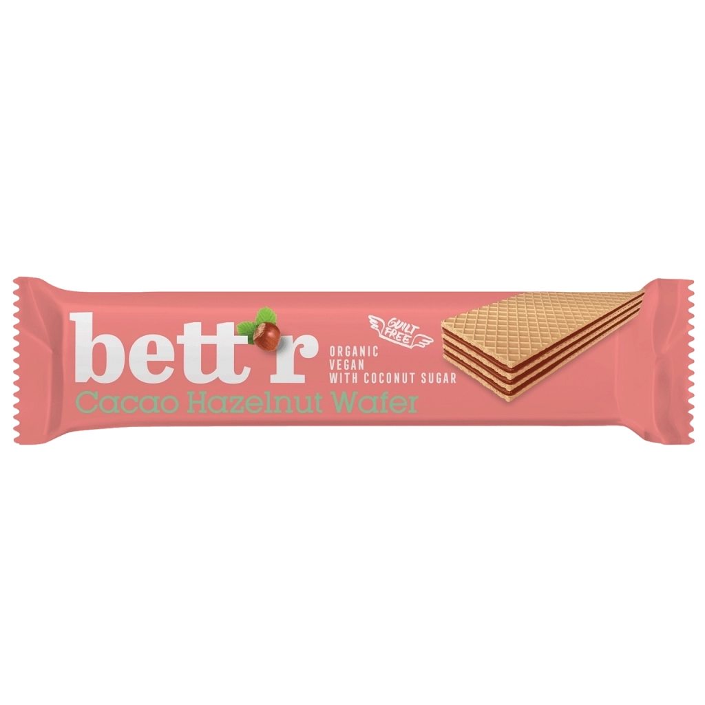 Био Вафла с Лешниково-Какаов Крем, 30g, Bett'r