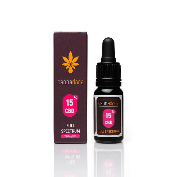CBD масло 15% (1500mg Канабидиол) Cannadoca