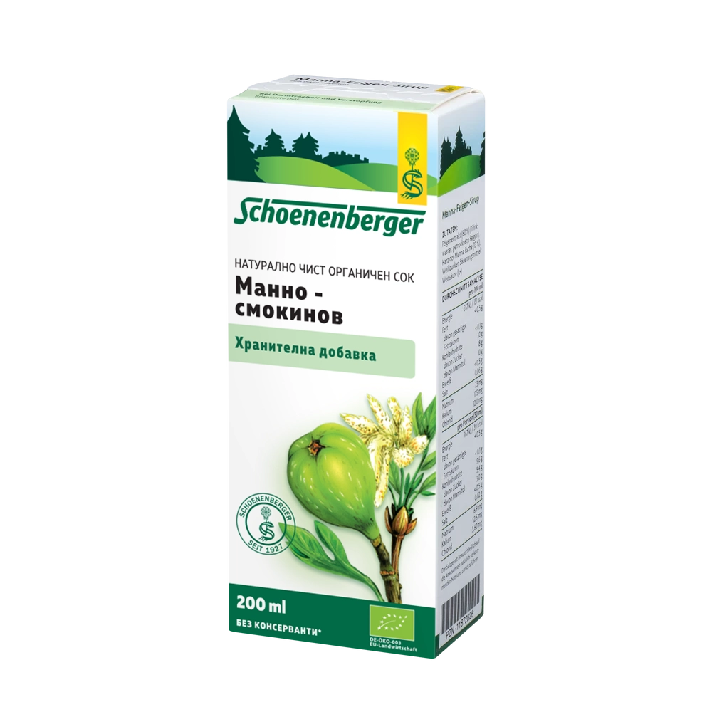 Био Сок Манно-смокинов, 200ml, Schoenenberger