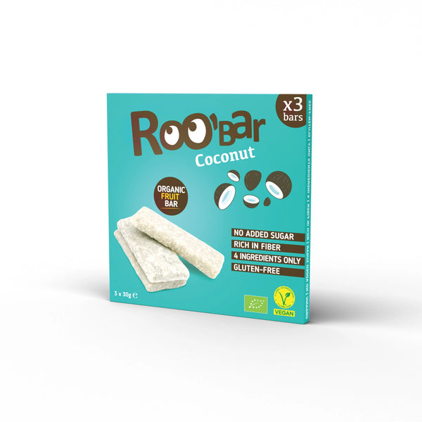 Био Кокосов бар 3x30g, Roobar