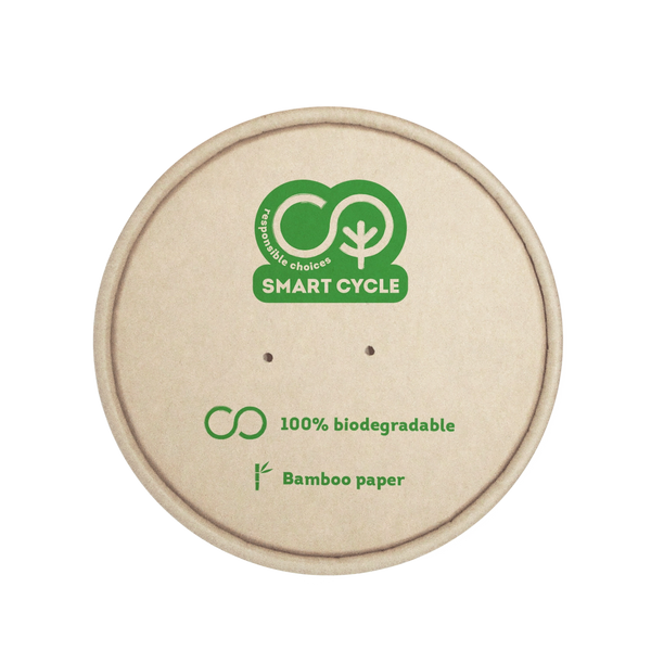 Капак за бамбукова купа, 50бр. СТЕК, 620ml, Smart Cycle