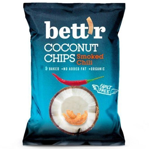 Био Кокосов Чипс с Чили, 40g, Bett'r