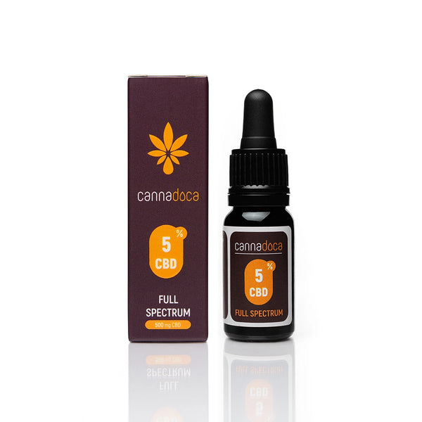 CBD масло 5%  пълен спектър(500mg Канабидиол) Cannadoca