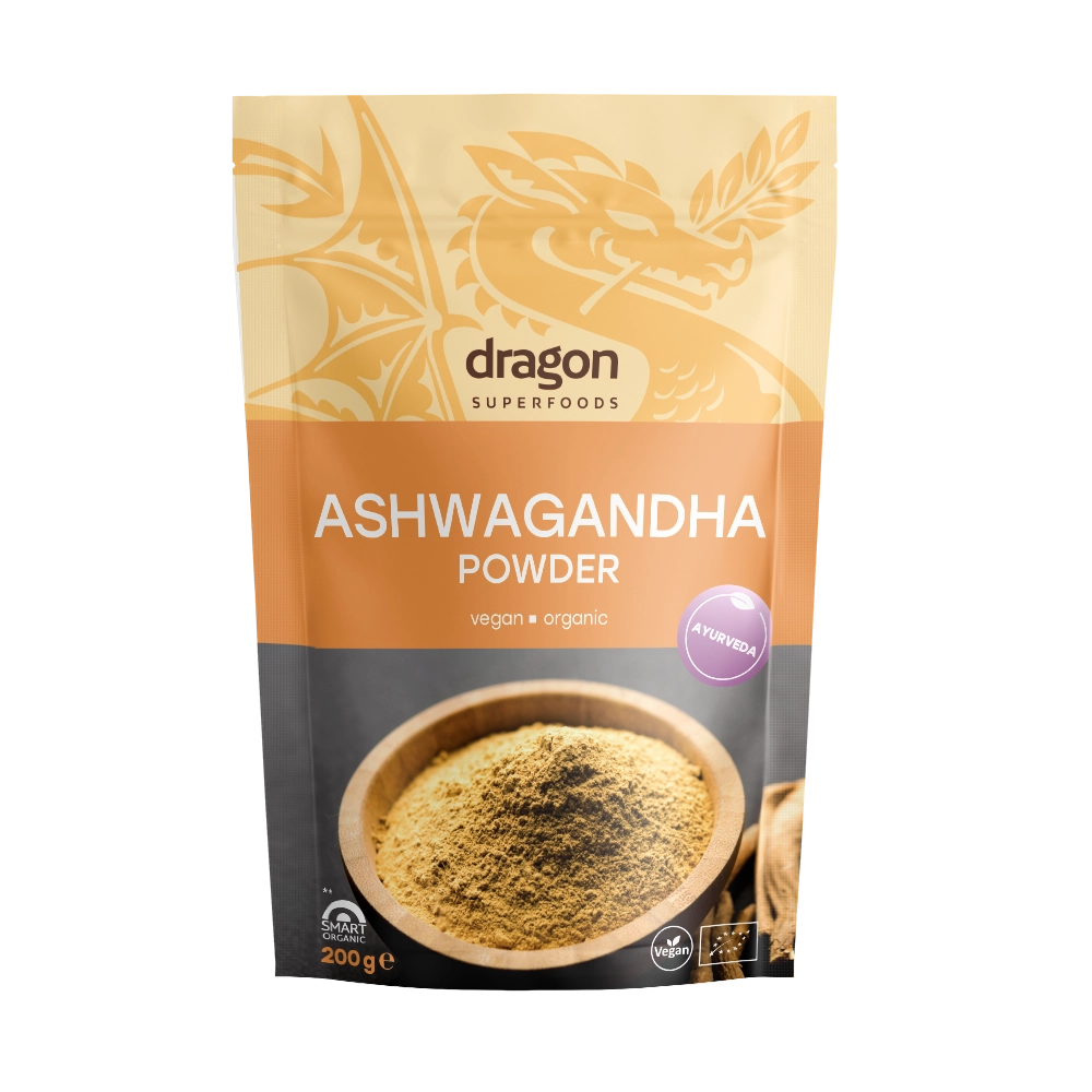 Био ашваганда на прах, 200g, Dragon Superfoods