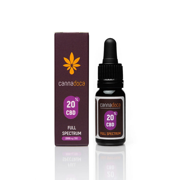 CBD масло 20% пълен спектър (2000mg Канабидиол) Cannadoca