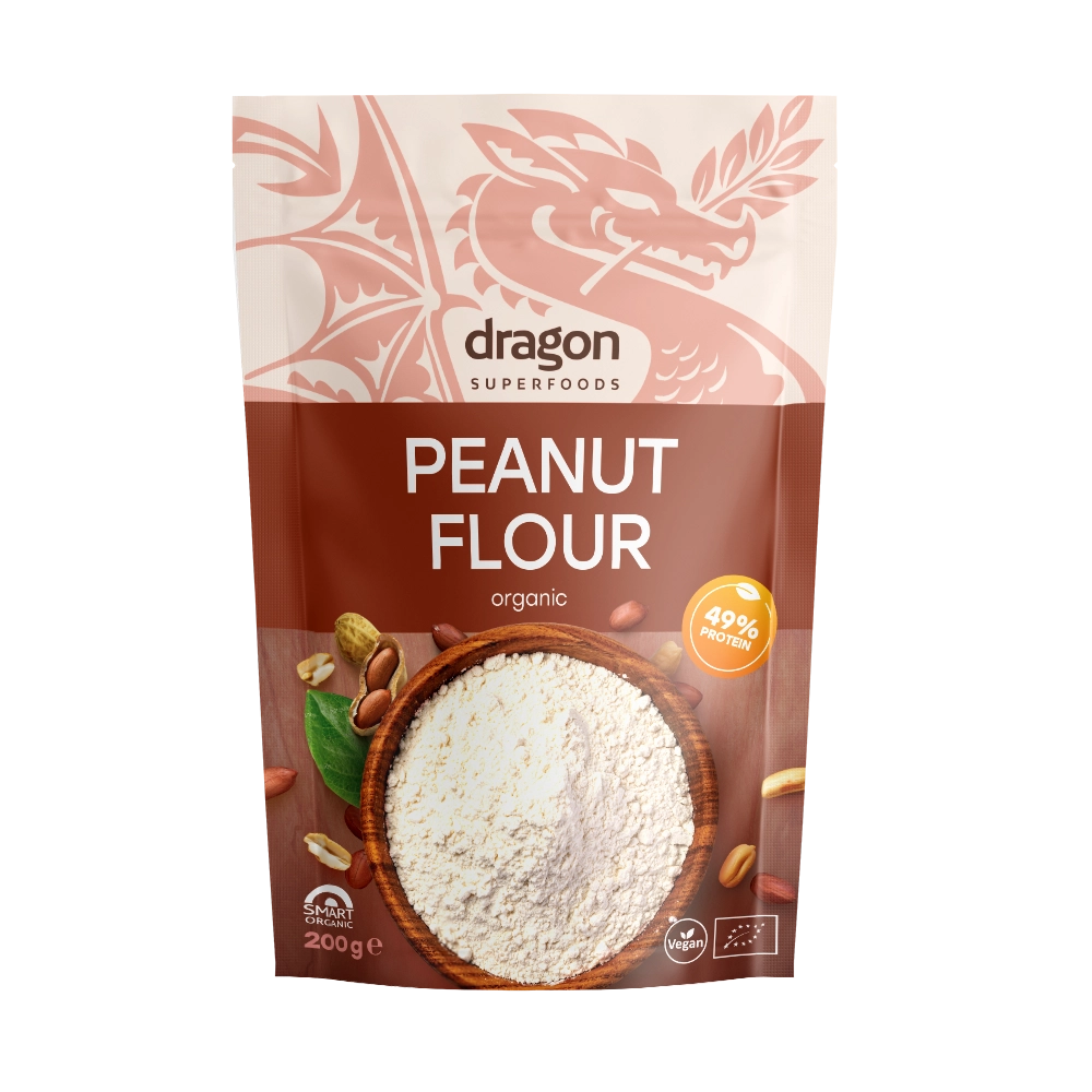 Био Брашно от Фъстъци, 200g, Dragon Superfoods