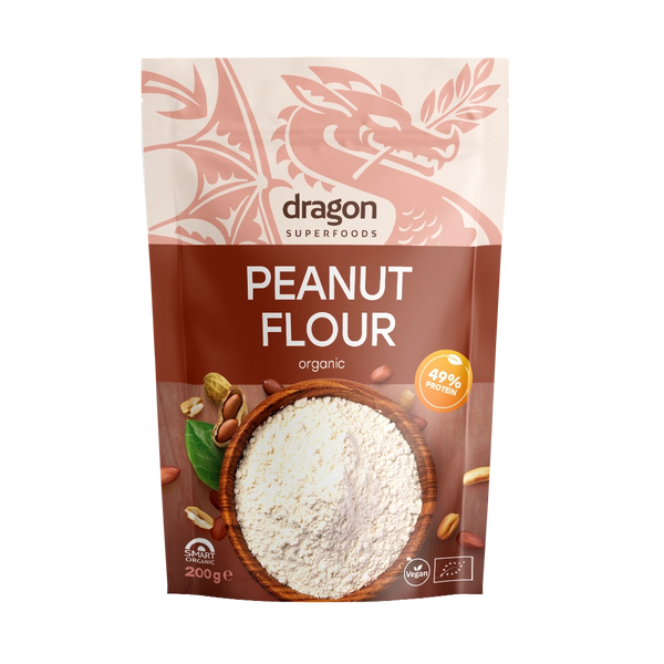 Био Брашно от Фъстъци, 200g, Dragon Superfoods
