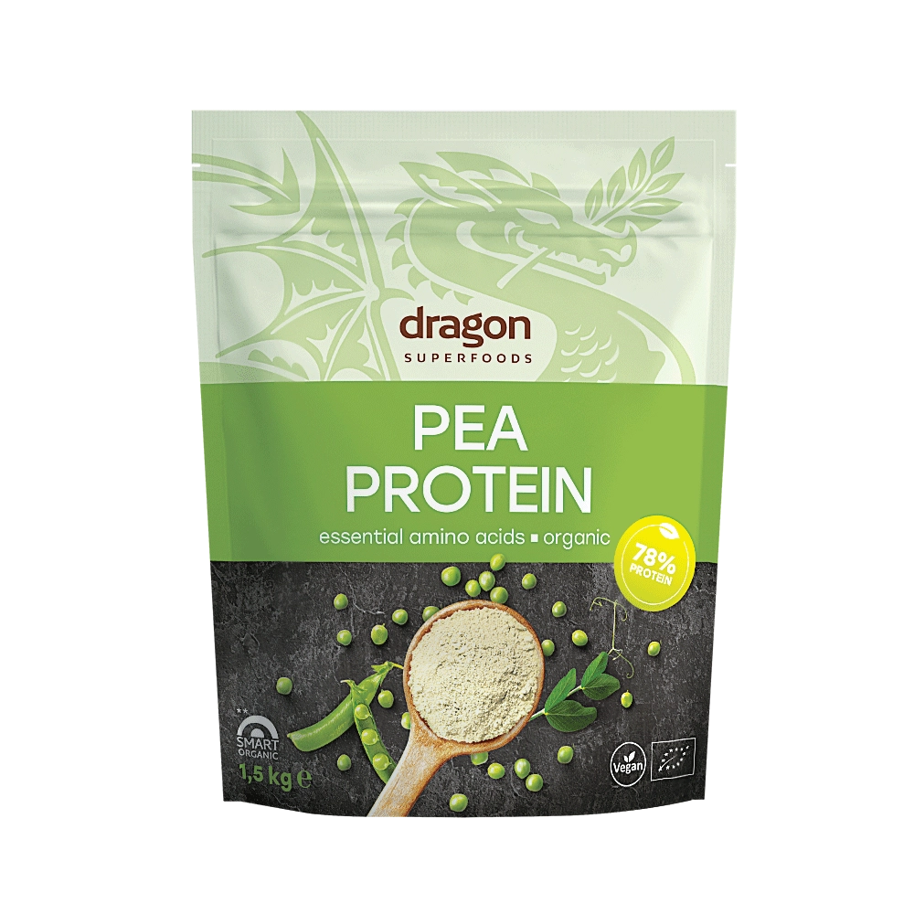 Био Грахов Протеин на Прах 80%,1,5kg, Dragon Superfoods