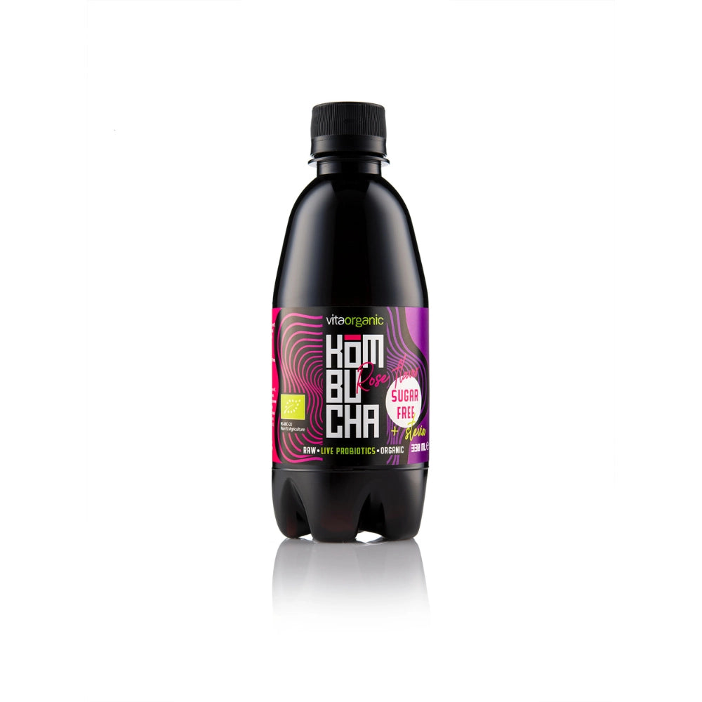 Био Комбуча Роза Без захар, 330ml, Vita Organic
