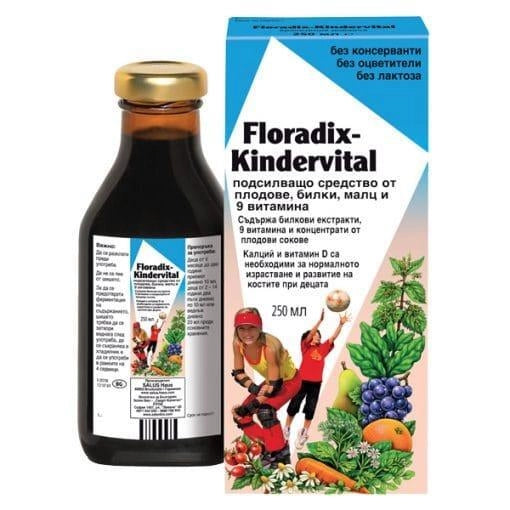 Детски Мултивитамини Kindervital, 250ml, Floradix