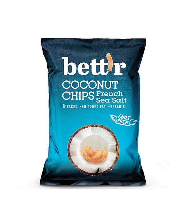 Био Кокосов Чипс с Френска Морска Сол, 40g, Bett'r