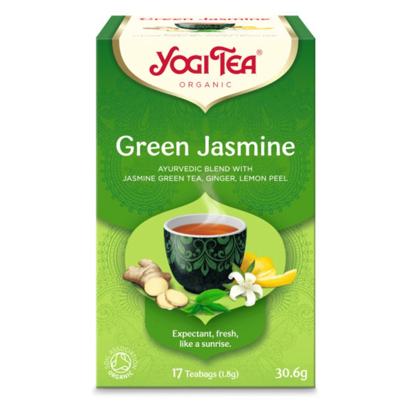 Био Аюрведичен Чай Зелен с Жасмин, 17пак., Yogi Tea