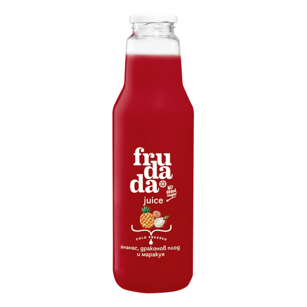 Сок Aнанас, Драконов плод и Mаракуя, 750ml, Frudada