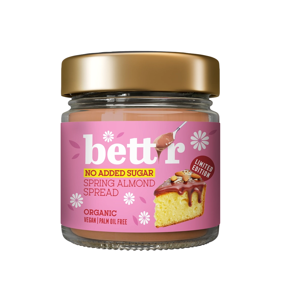 Био Крем за мазане с Бадеми Без добавена захар, 250g, Bett'r