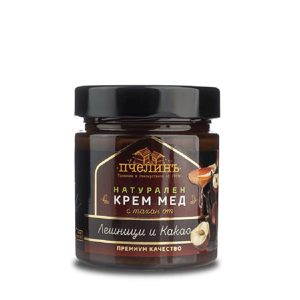 Мед с Tахан Лешници и Какао, 250g, Пчелинъ