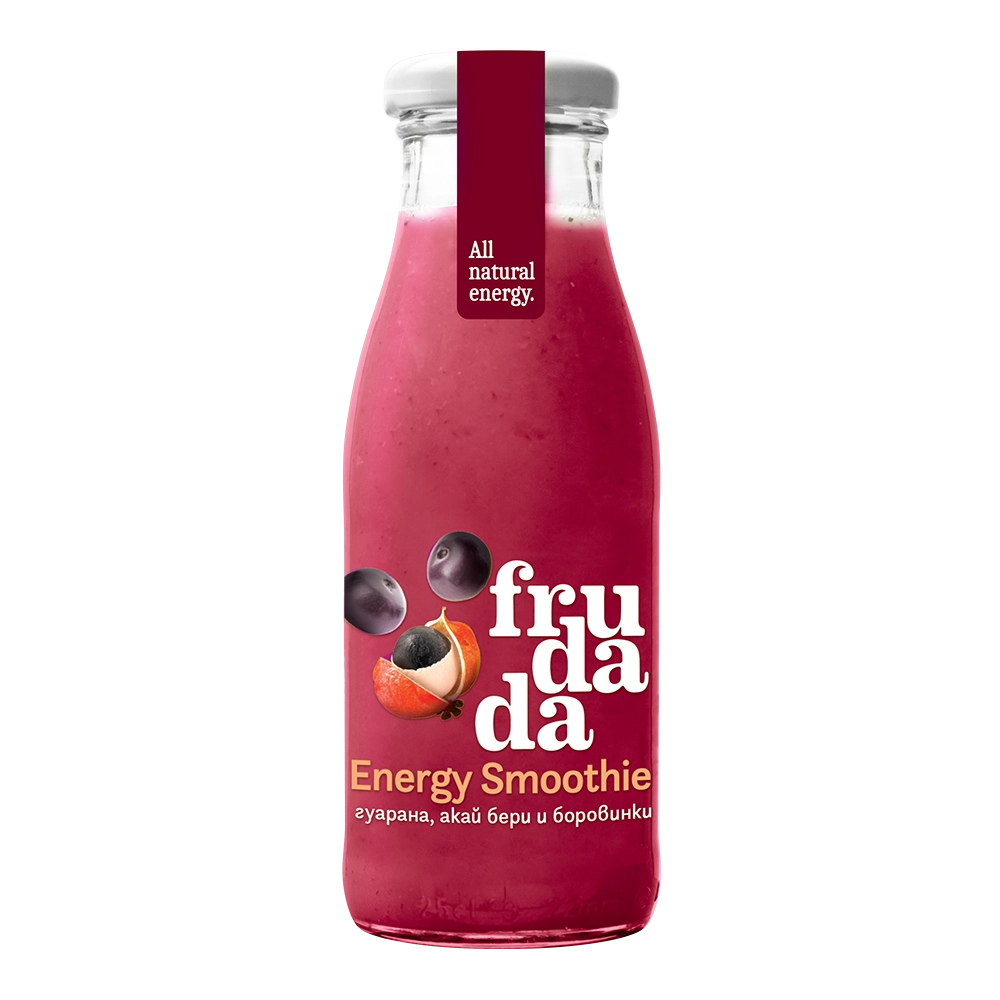 Смути Гуарана, Асаи бери и Боровинки 250ml, Frudada