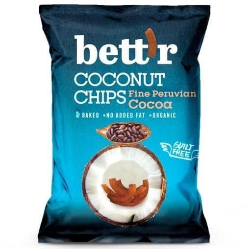 Био Кокосов Чипс с Какао, 40g, Bett'r
